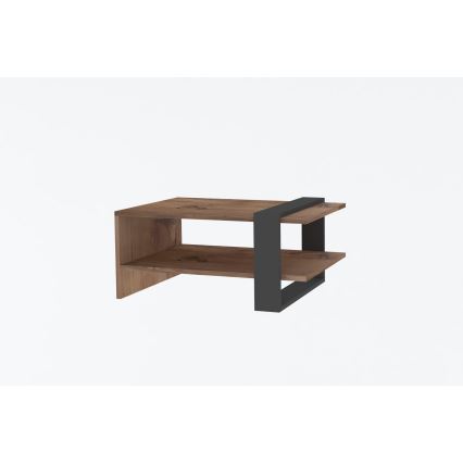 Konferenční stolek OVA 80x50 cm hnědá/antracit