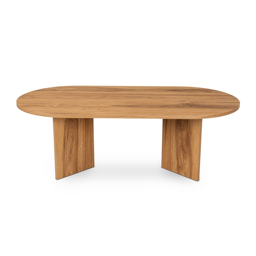 Konferenční stolek OVAL 60x120 cm hnědá