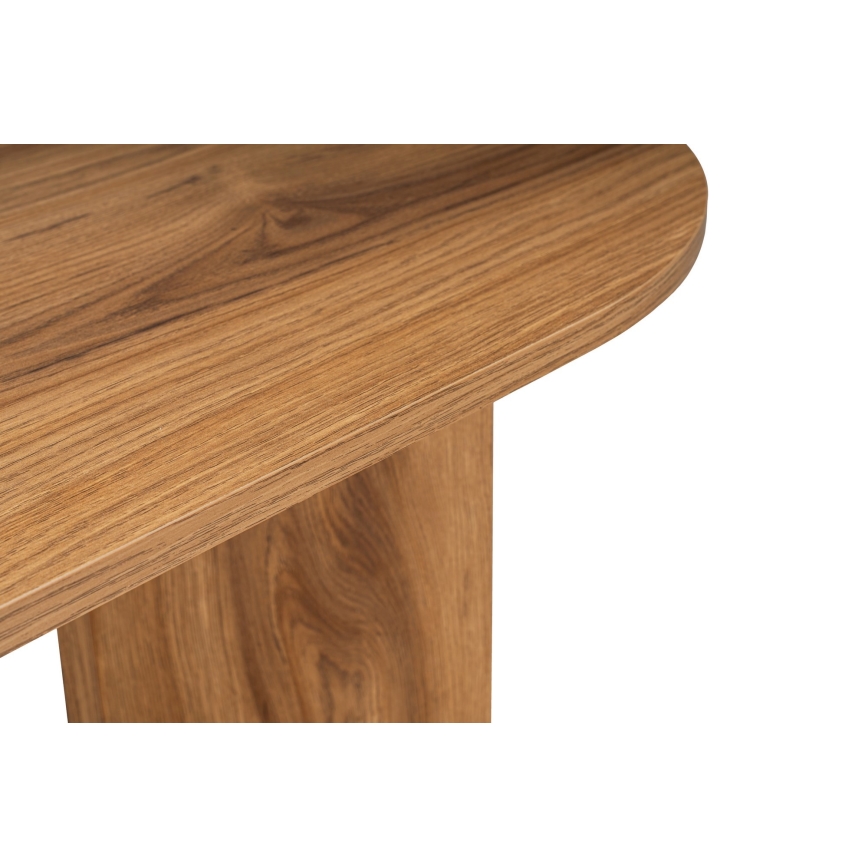 Konferenční stolek OVAL 60x120 cm hnědá