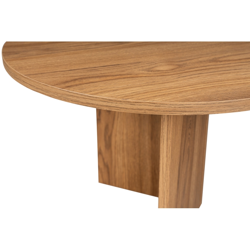 Konferenční stolek OVAL 60x120 cm hnědá