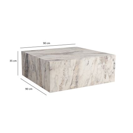 Konferenční stolek PRIZMA 35x90 cm dekor mramoru