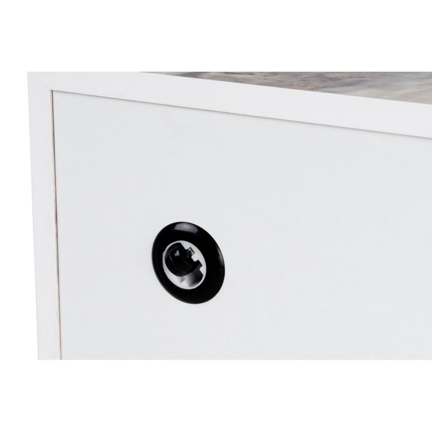 Konferenční stolek PRIZMA 90x90 cm mramor