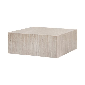 Konferenční stolek PRIZMA 90x90 cm travertin