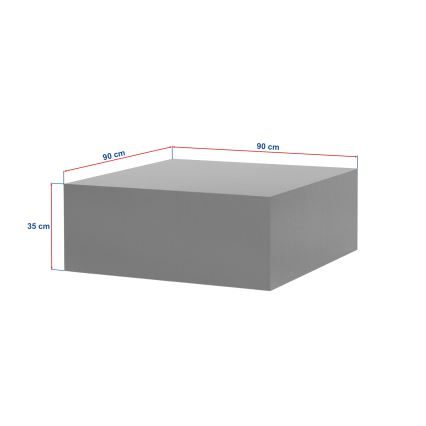 Konferenční stolek PRIZMA 90x90 cm travertin