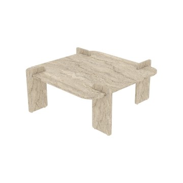 Konferenční stolek PURO 90x90 cm travertin