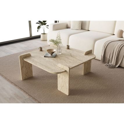 Konferenční stolek PURO 90x90 cm travertin