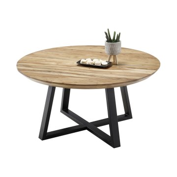 Konferenční stolek RIVA pr. 90 cm akát/černá