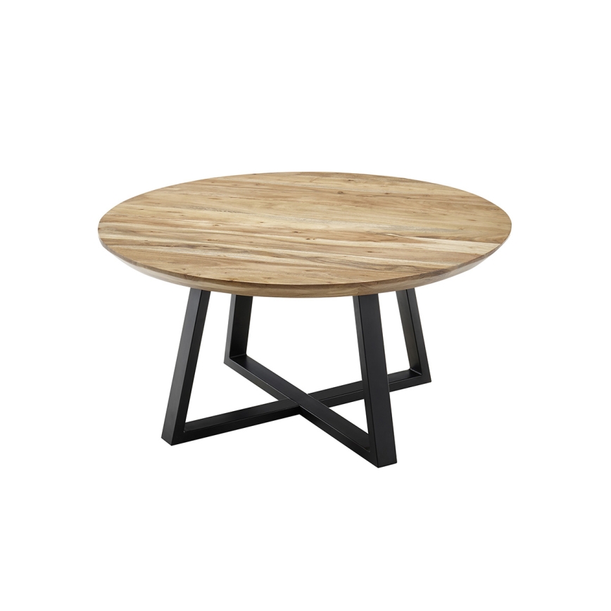 Konferenční stolek RIVA pr. 90 cm akát/černá