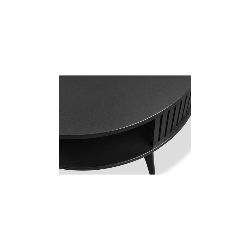 Konferenční stolek ROENNI 75 cm černá/zlatý dub