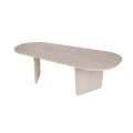 Konferenční stolek ROND 130x65 cm travertin