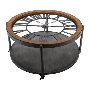 Konferenční stolek s hodinami CHRONO 89,5x47 cm 1xAA