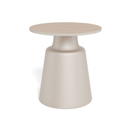 Konferenční stolek SANTORINI pr. 45 cm béžová/šedá/keramika