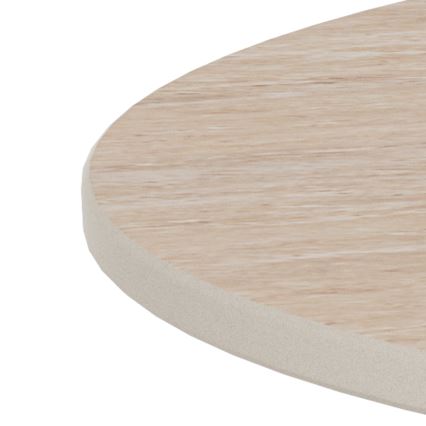 Konferenční stolek SANTORINI pr. 70 cm travertin/šedá/keramika