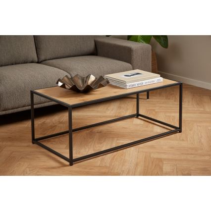 Konferenční stolek SARON 100x50 cm dub/černá