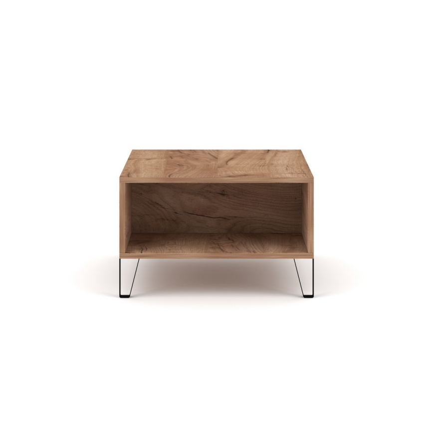 Konferenční stolek SULA 60x60 cm dub craft/černá