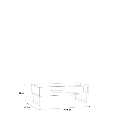 Konferenční stolek TARO 110x60 cm zelená