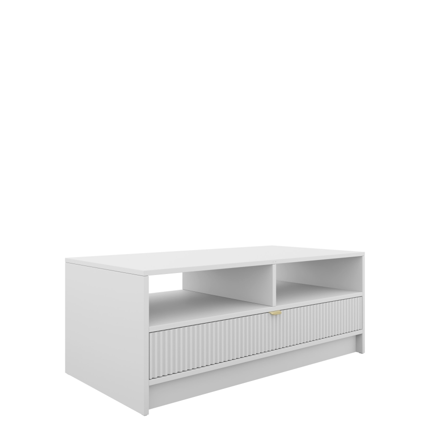Konferenční stolek TIRENO 100x40 cm bílá