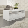 Konferenční stolek TIRENO 40x100 cm bílá