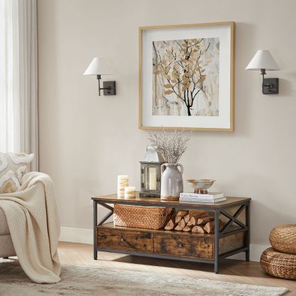 Konferenční stolek TOREN 100x55 cm hnědá/černá