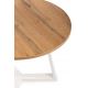 Konferenční stolek TRILEG 48x70 cm bílá/hnědá