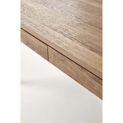 Konferenční stolek TULUZA 120x55 cm zlatý ořech/černá