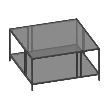 Konferenční stolek URANUS 80x80 cm černá