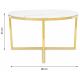 Konferenční stolek VERTIGO 45x80 cm zlatá/bílý mramor