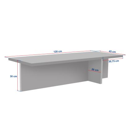 Konferenční stolek VERUM 120x45 cm travertin