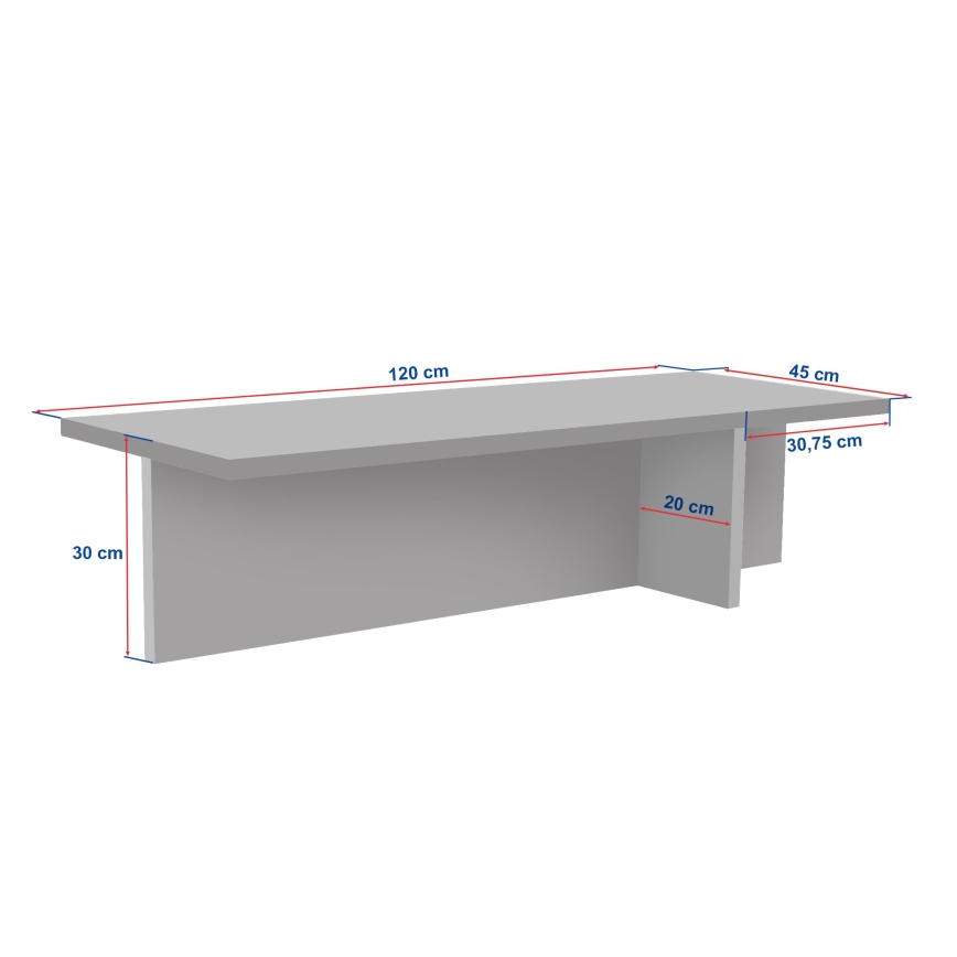 Konferenční stolek VERUM 120x45 cm travertin