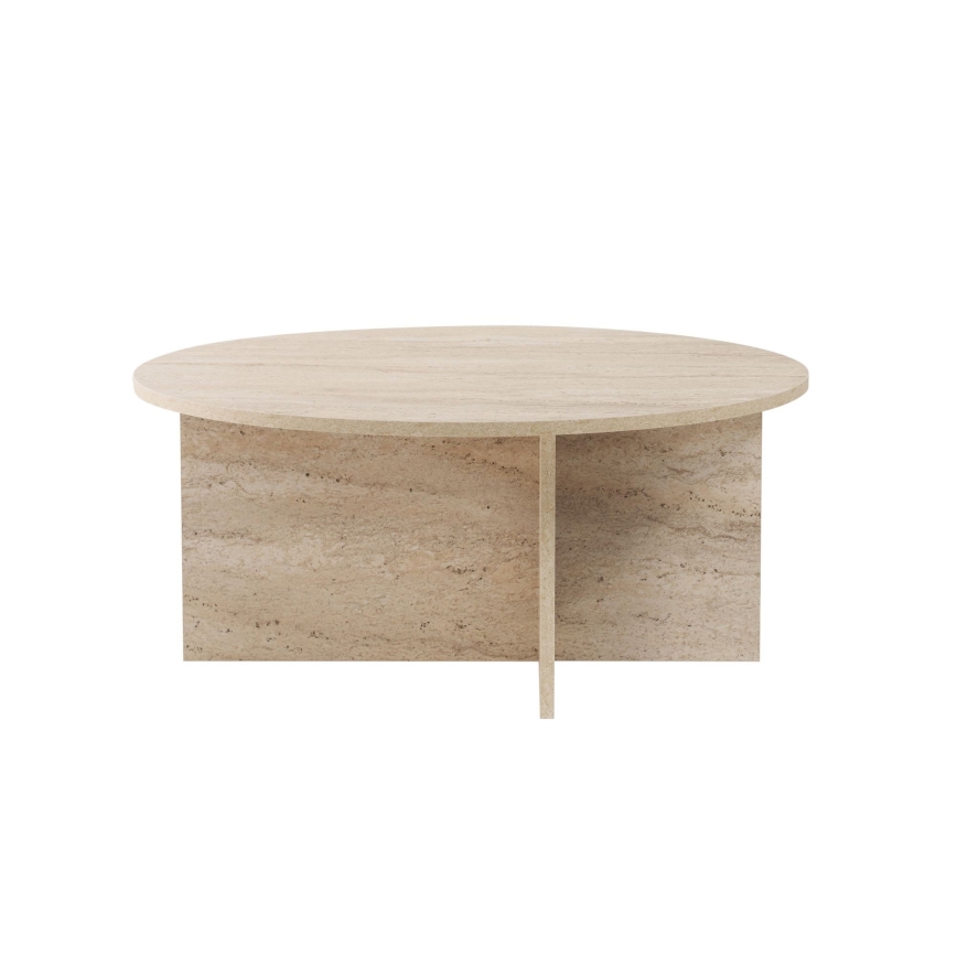 Konferenční stolek VERUM pr. 90 cm travertin