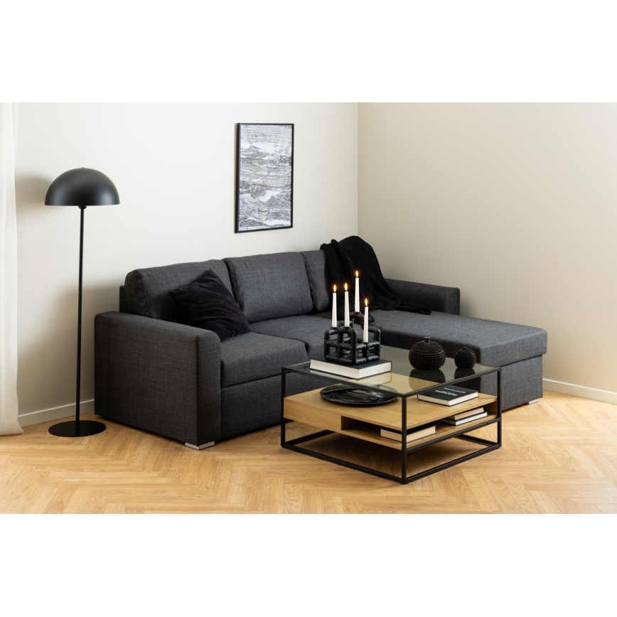 Konferenční stolek ZEIN 80x80 dub/černá