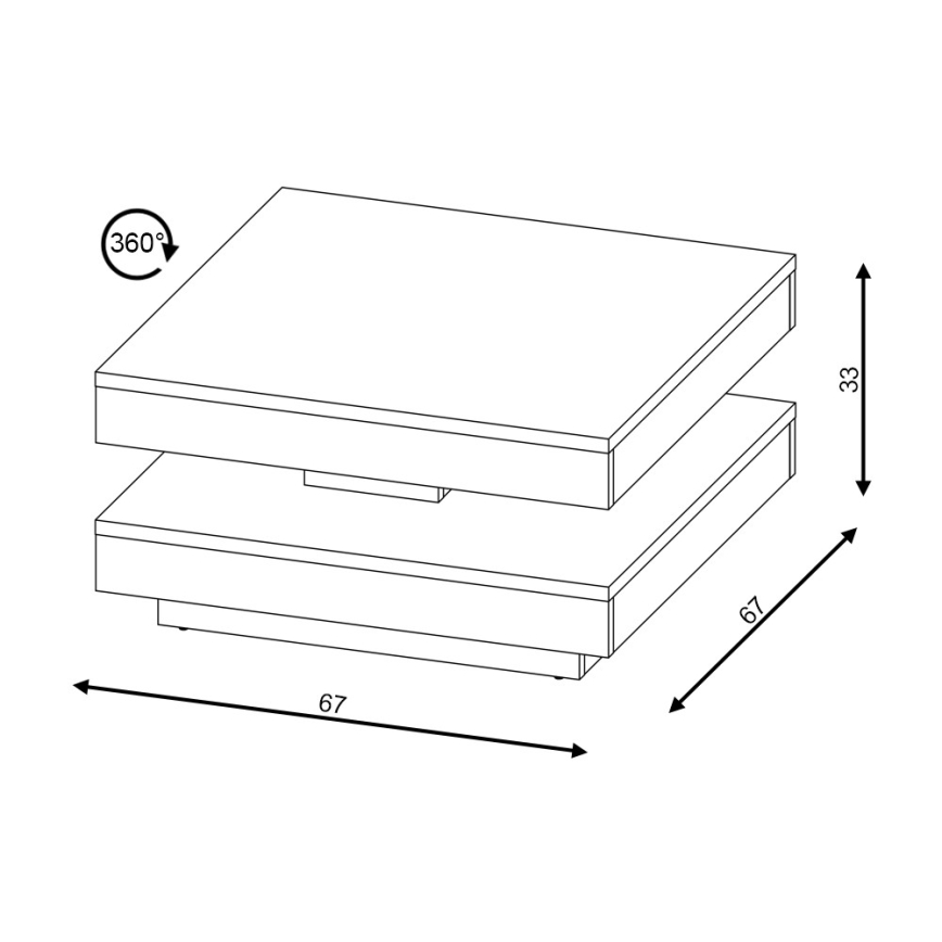 Konferenční stůl TIMO bílá