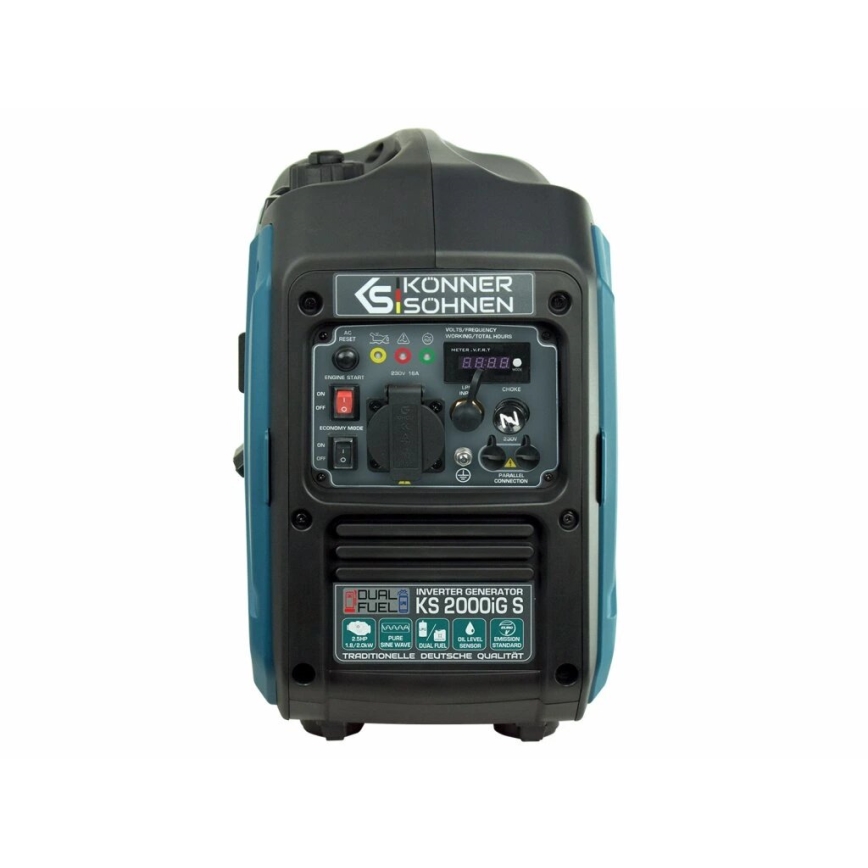 Könner & Söhnen KS7869 - Plynová a benzínová invertorová elektrocentrálaKS 2000iG S 2000W
