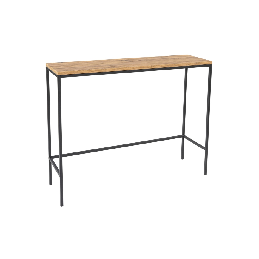 Konzolový stolek CANVAS 100x30 cm borovice atlantic/černá