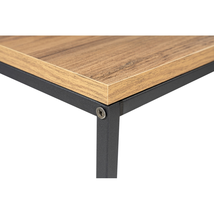 Konzolový stolek CANVAS 100x30 cm borovice atlantic/černá