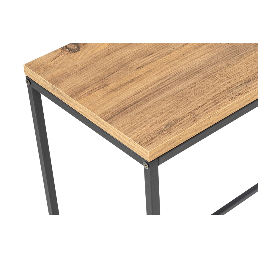 Konzolový stolek CANVAS 100x30 cm borovice atlantic/černá