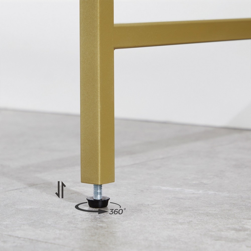 Konzolový stolek CIREL 100x35 cm zlatá