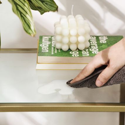 Konzolový stolek CIREL 100x35 cm zlatá