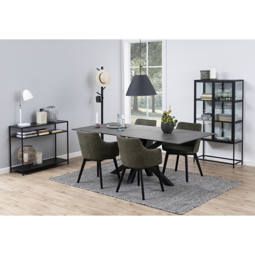 Konzolový stolek SARON 100x35 cm černá