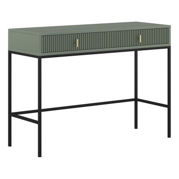 Konzolový stolek SUE 104x50 cm zelená/černá