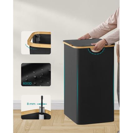 Koš na prádlo TATE černá