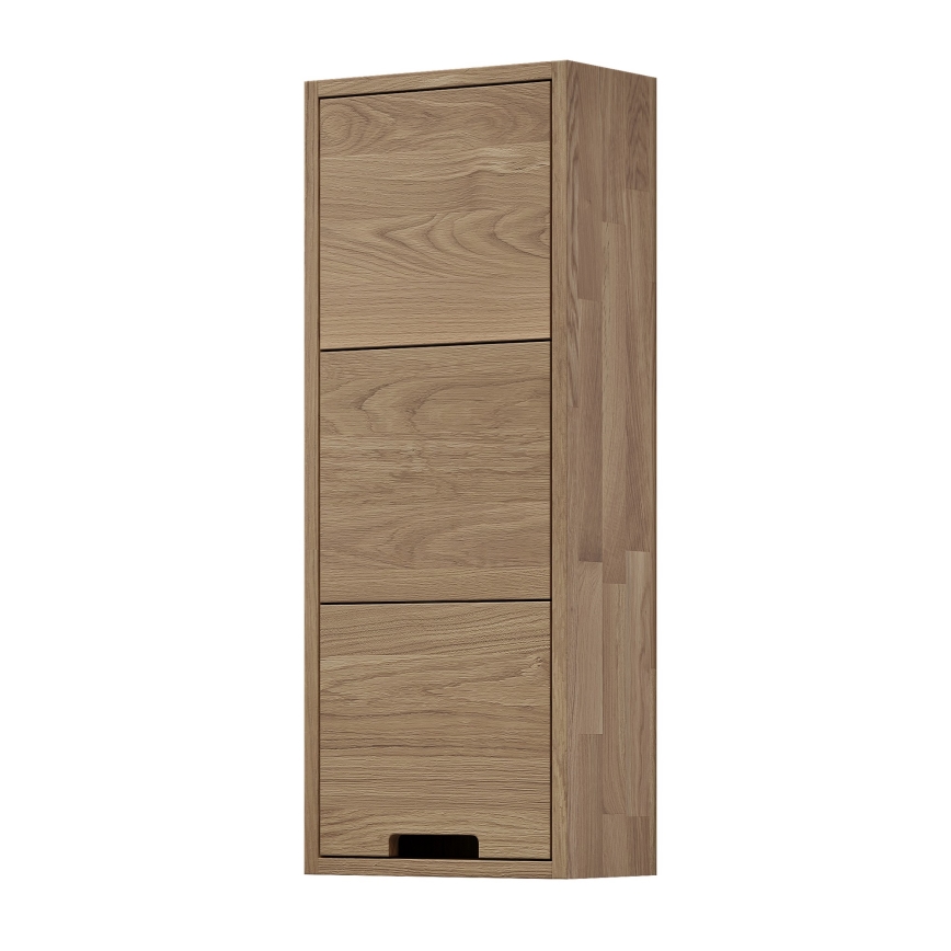 Koupelnová nástěnná skříňka GRIBSKOV 90 cm béžová/dub