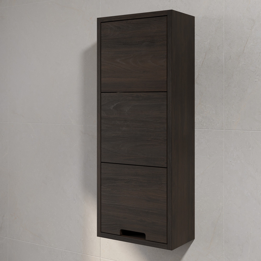 Koupelnová nástěnná skříňka GRIBSKOV 90 cm hnědá/dub