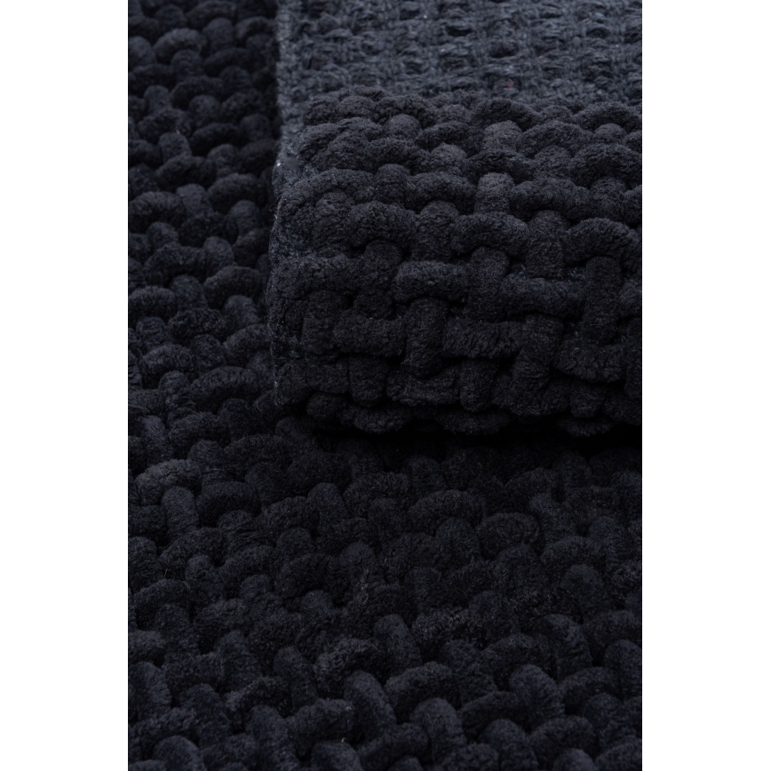 Koupelnová předložka BELWEDER 60x100 cm černá