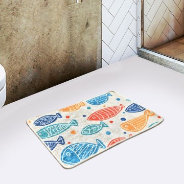 Koupelnová předložka FISH 40x60 cm pestrobarevná