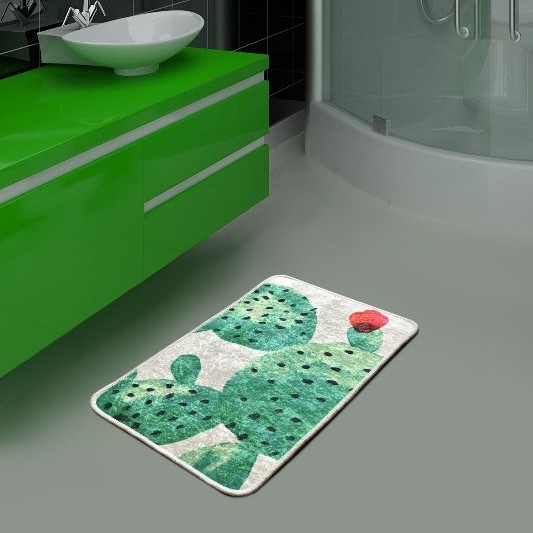 Koupelnová předložka GREEN 40x60 cm zelená