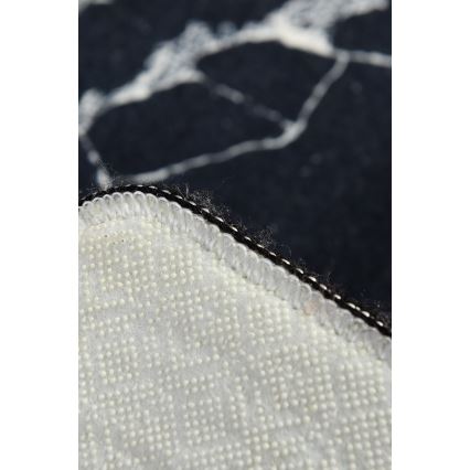 Koupelnová předložka MARBLE 40x60 cm černá