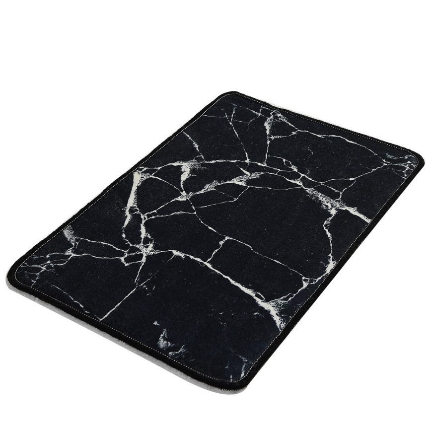 Koupelnová předložka MARBLE 40x60 cm černá