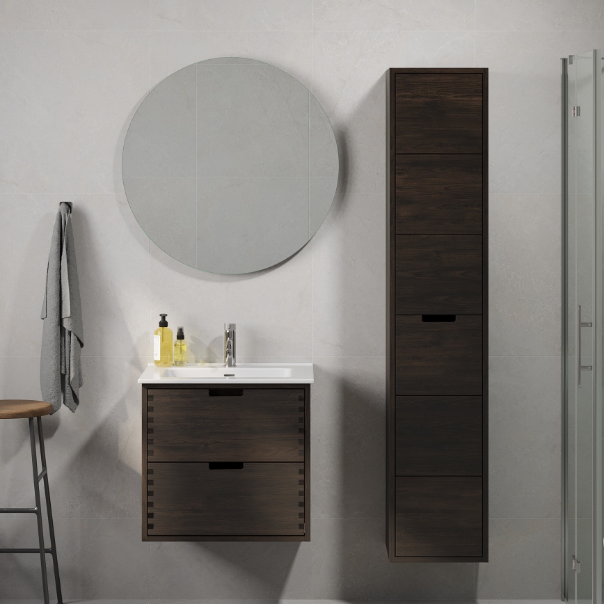 Koupelnová skříňka pod umyvadlo GRIBSKOV 60 cm hnědá/dub