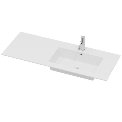 Koupelnová skříňka s umyvadlem HELSINKI 115 cm pravá/bílá